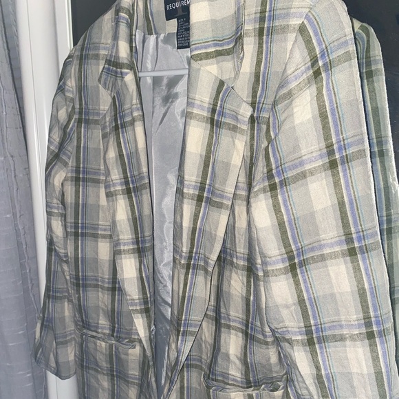 Spring plaid blazer~ vintage - Picture 4 of 5
